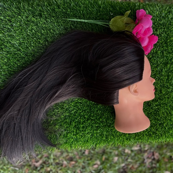 MANNEQUIN HEAD WIG PRACTICE HAIRSTYLE BEAUTICIAN HAIRDRESSER UPDO COSMETOLOGY - Picture 9 of 15